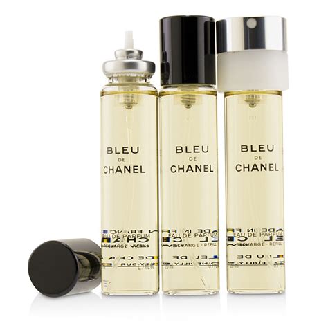 chanel bleu twist and spray refill|chanel chance 3x20ml refills.